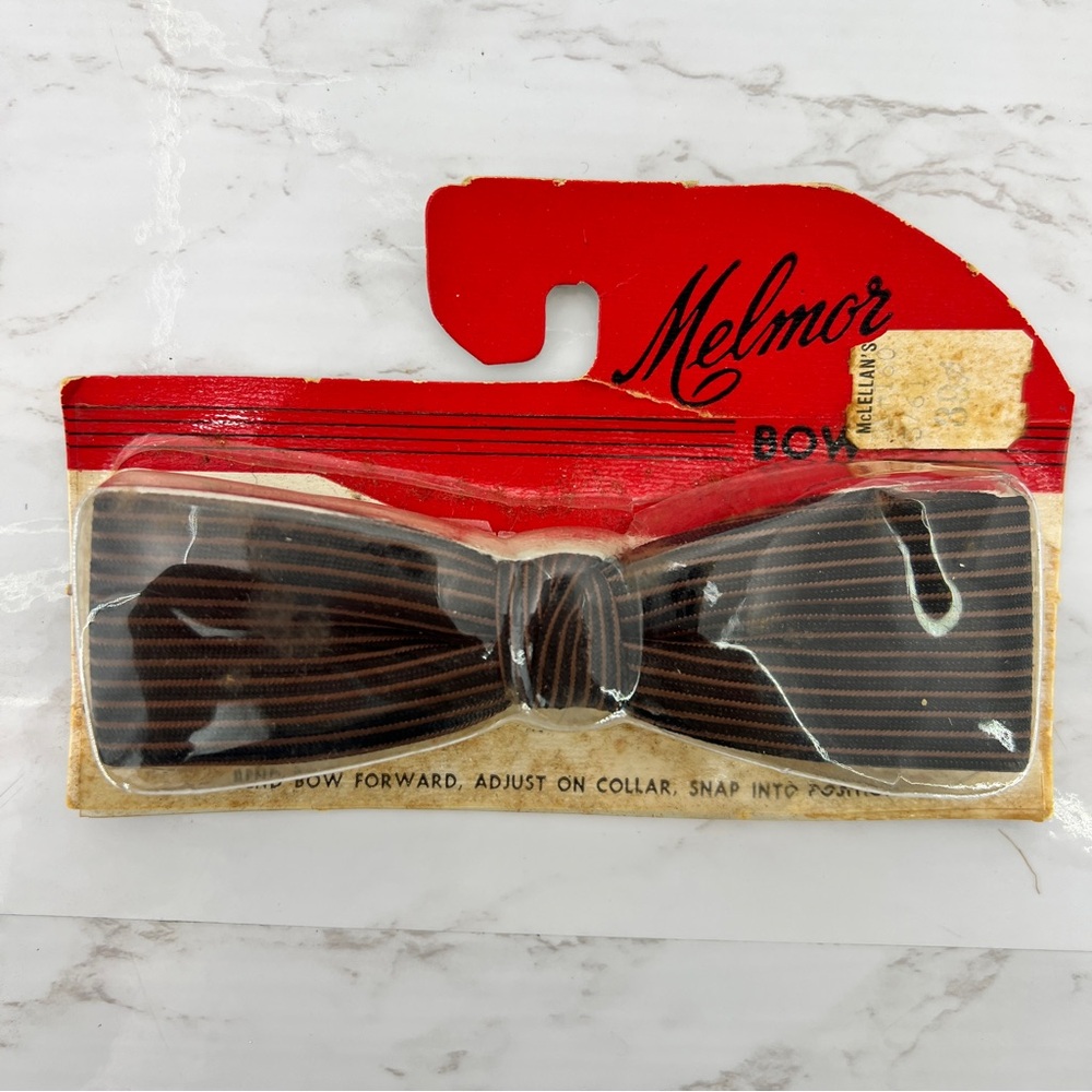 Rare! VINTAGE 50s Melmor bow TIE